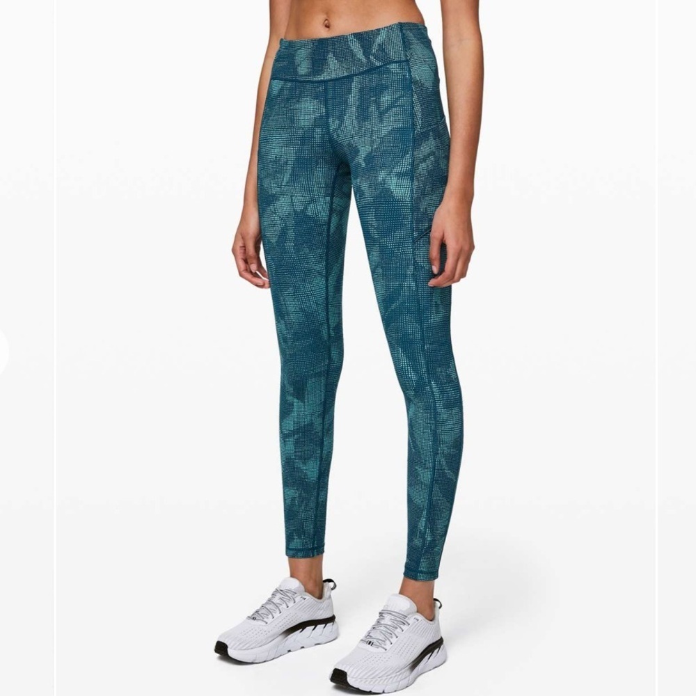 Lululemon Speed Up Tight 28" Illusion Tidal Teal Bermuda Teal - Picture 11 of 13